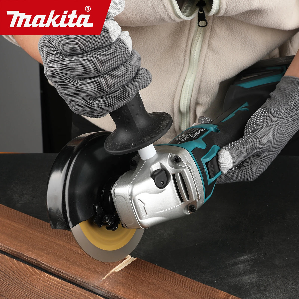 Makita 18V Cordless Angle Grinder & Cutting Machine | 680W Heavy Duty Tool with 6.0Ah Battery