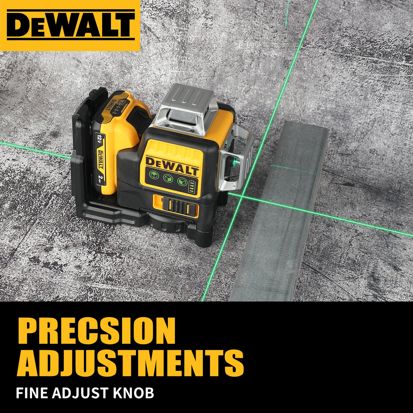 DeWalt DW089LG 12V Green Line 3 x 360 Laser Level Laser Tool ( battery + Charger )