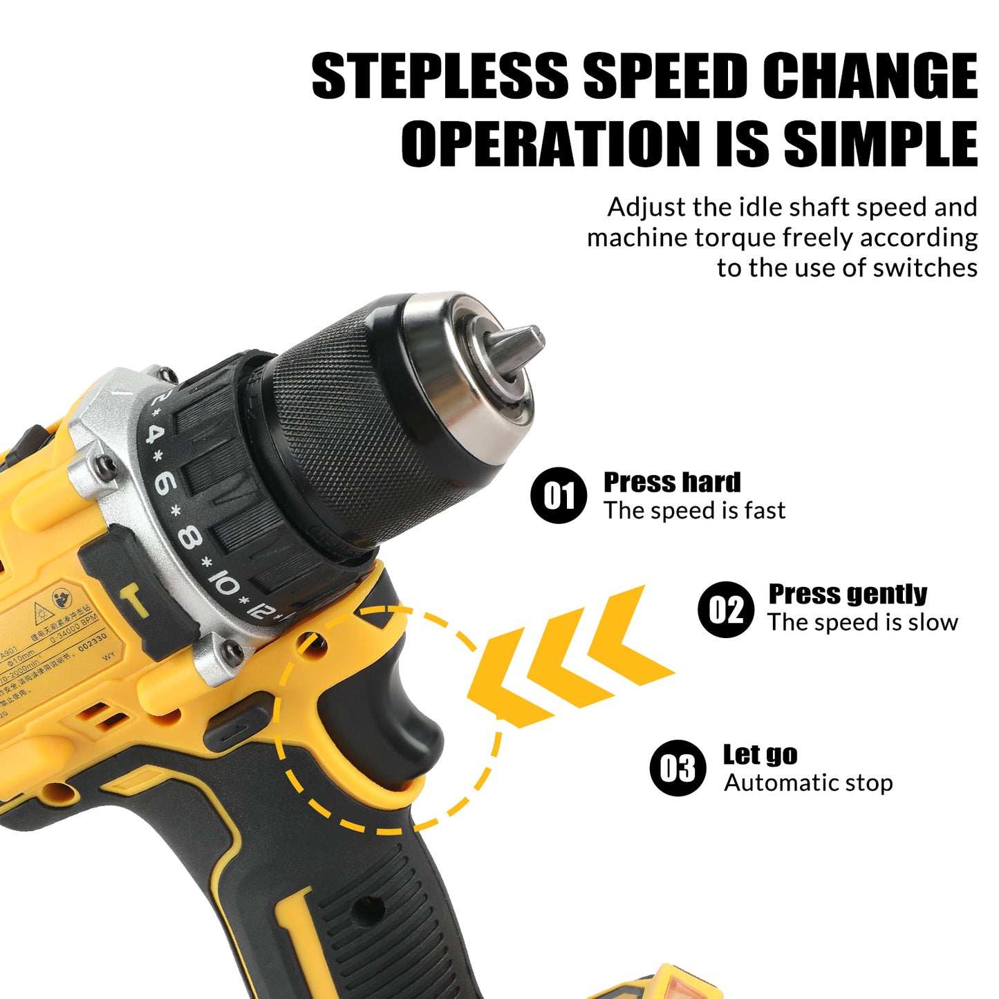 DeWalt DCD805 20V Cordless Combi Hammer, Electric Brushless Drill Body Only