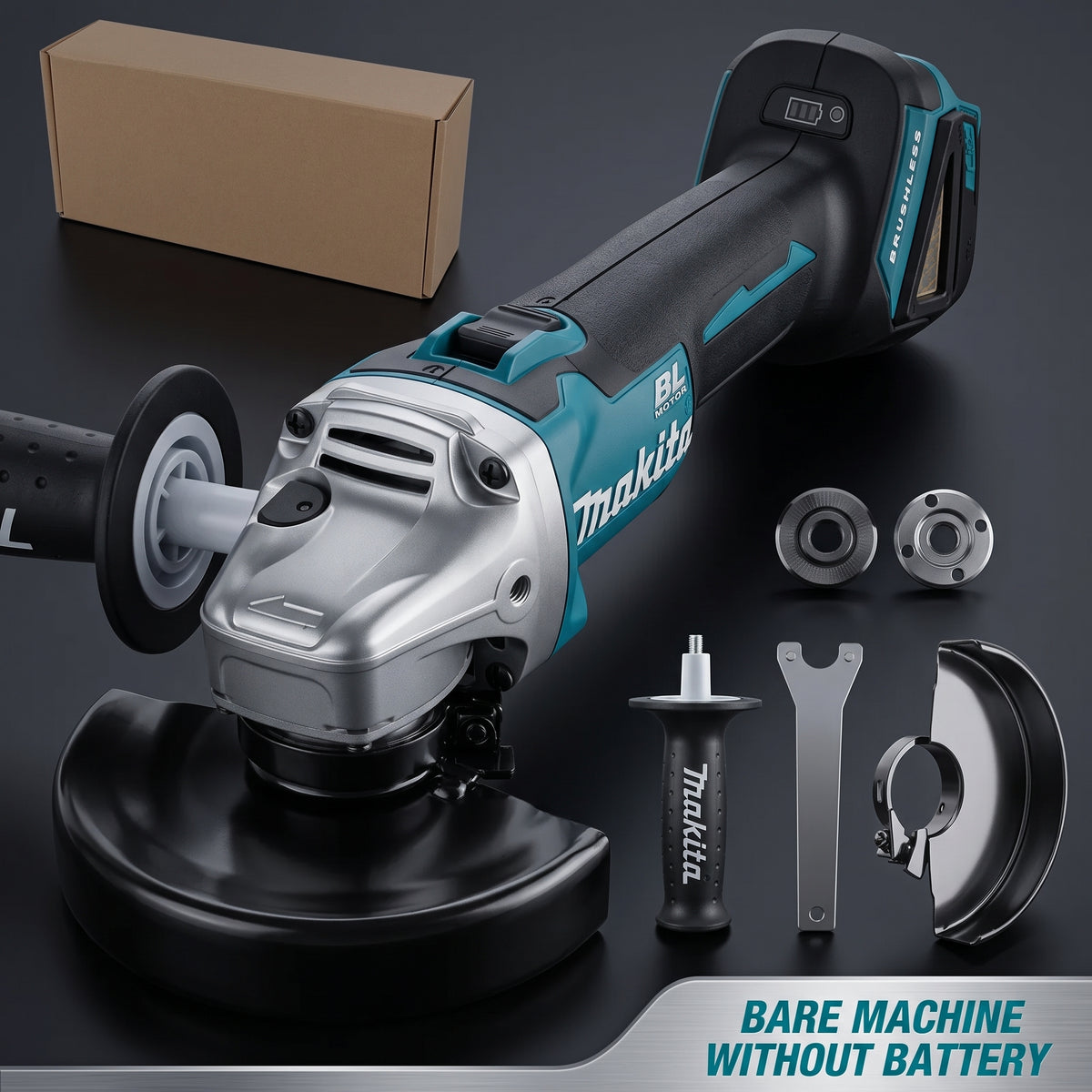 Makita 18V Cordless Angle Grinder & Cutting Machine | 680W Heavy Duty Tool with 6.0Ah Battery