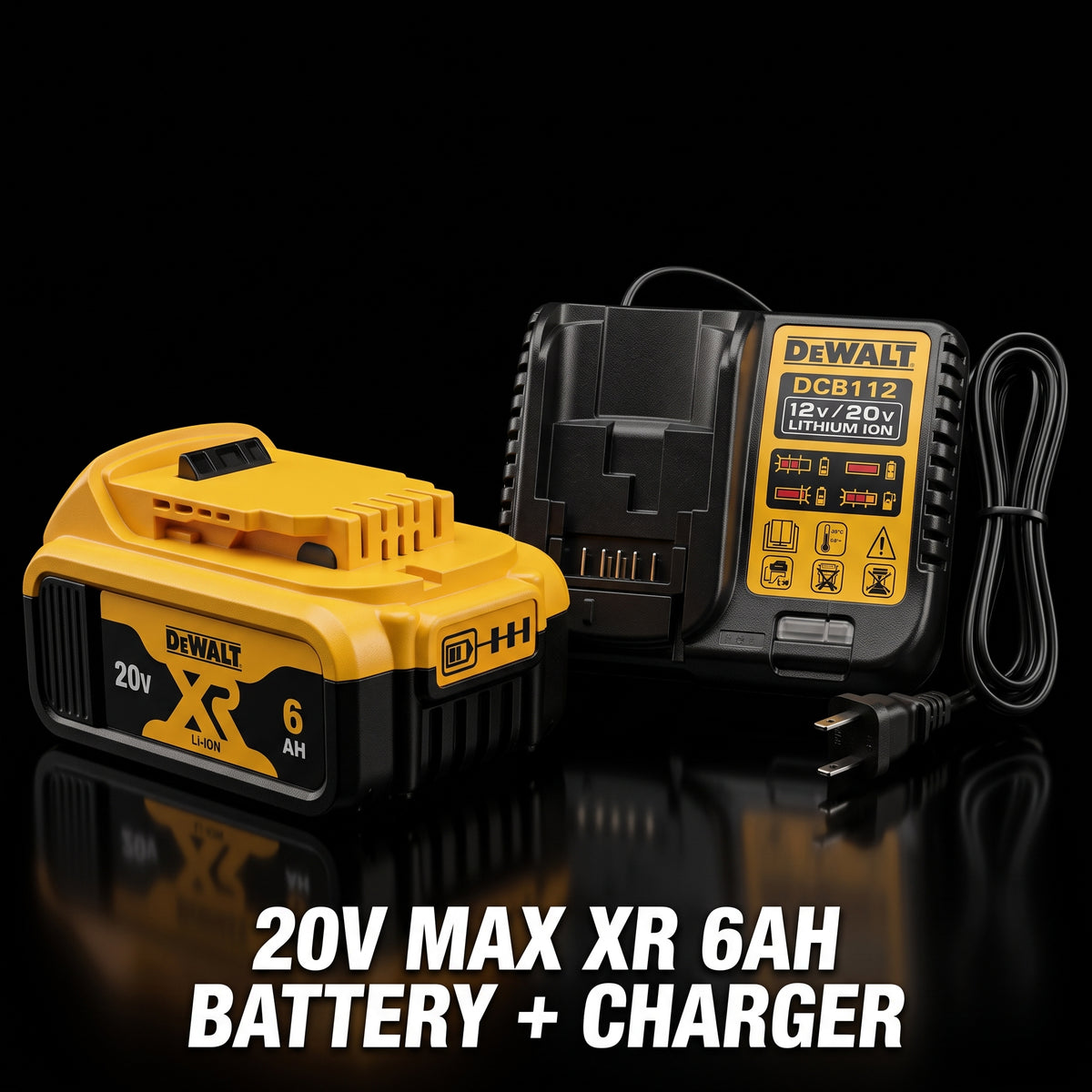 DeWalt 20V MAX 6.0Ah Battery & Fast Charger Kit