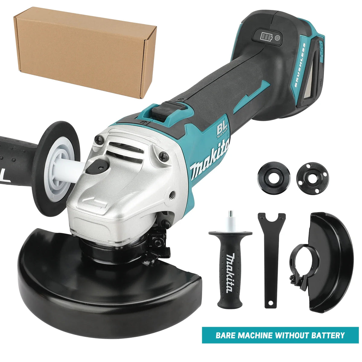 Makita 18V Cordless Angle Grinder & Cutting Machine | 680W Heavy Duty Tool with 6.0Ah Battery