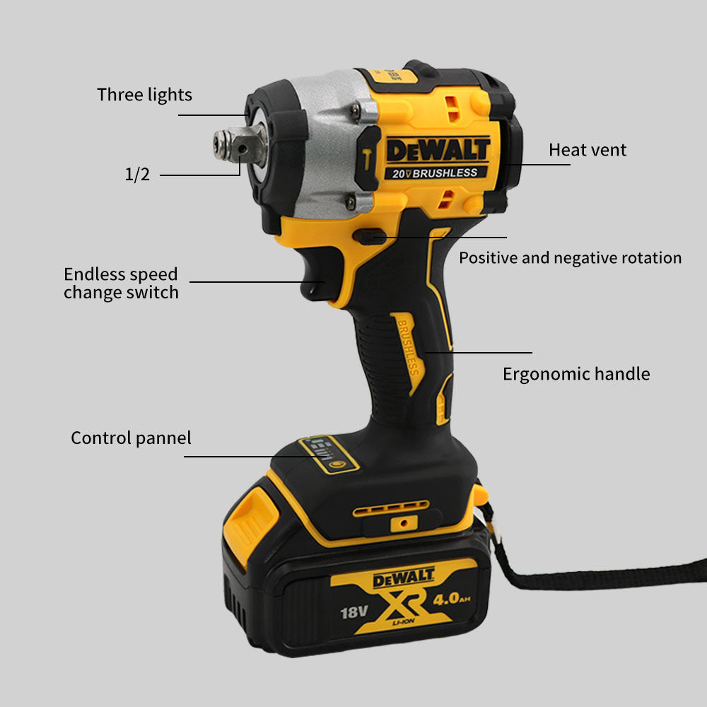 DeWalt DCF921 406Nm Heavy Duty Brushless Electric Impact Wrench