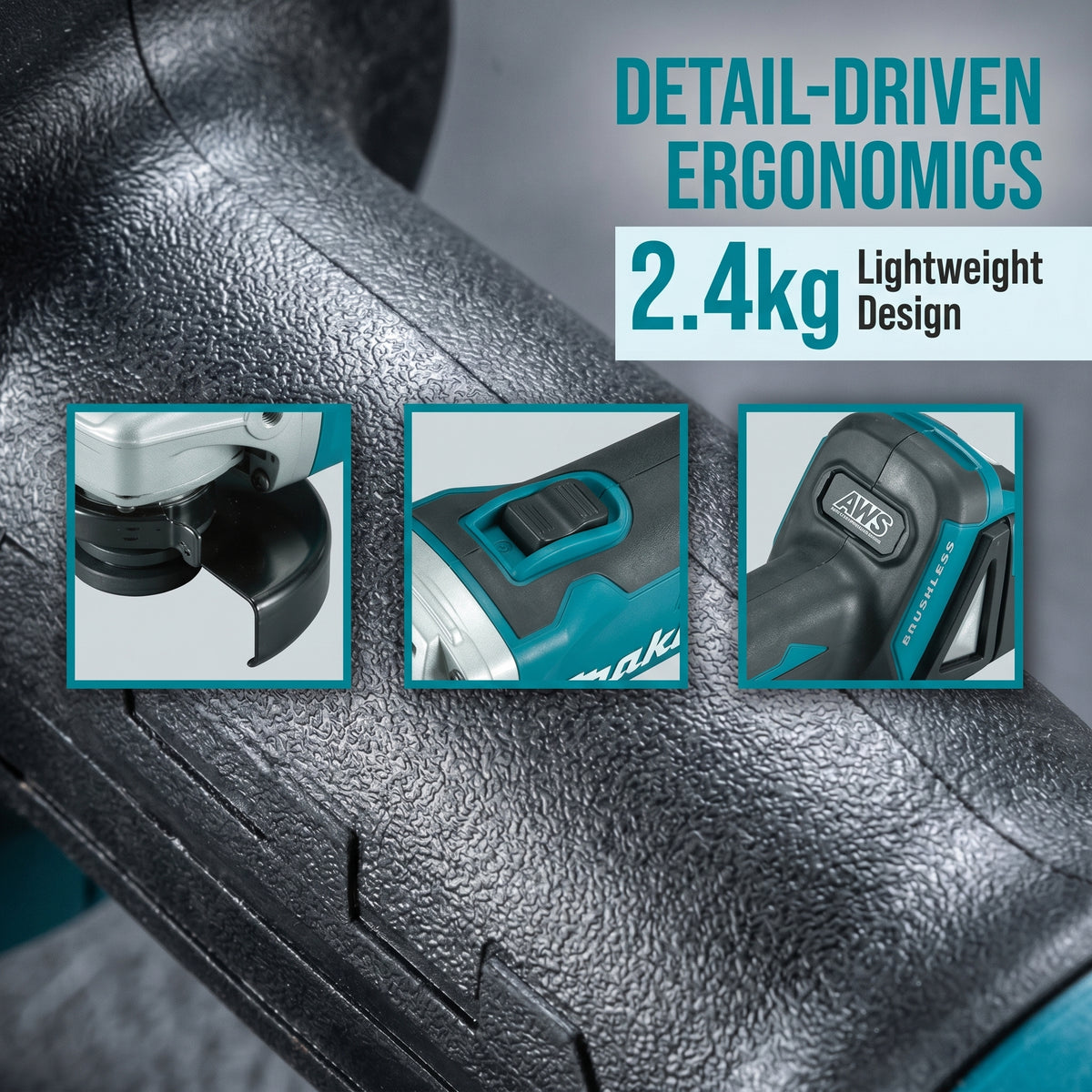 Makita DGA404 18V Cordless Brushless Angle Grinder – Bare Tool